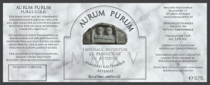 Aurum Purum Etikett 