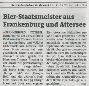 Staatsmeister Bezirksrundschau 6.11.14